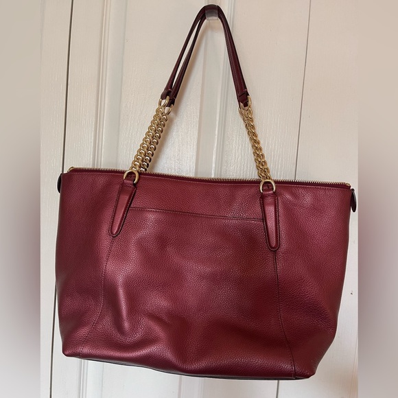 Coach leather rose shoulder bag - Picture 4 of 9